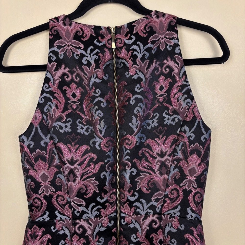 KATE SPADE Tapestry Jacquard Mini Dress Multi Women Size 2 Sleeveless Formal‎ - Picture 7 of 10